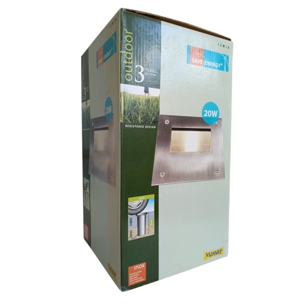 Massive 17125/47/10 Izmir stainless steel walkable spotlight 20W 230V E27 IP67